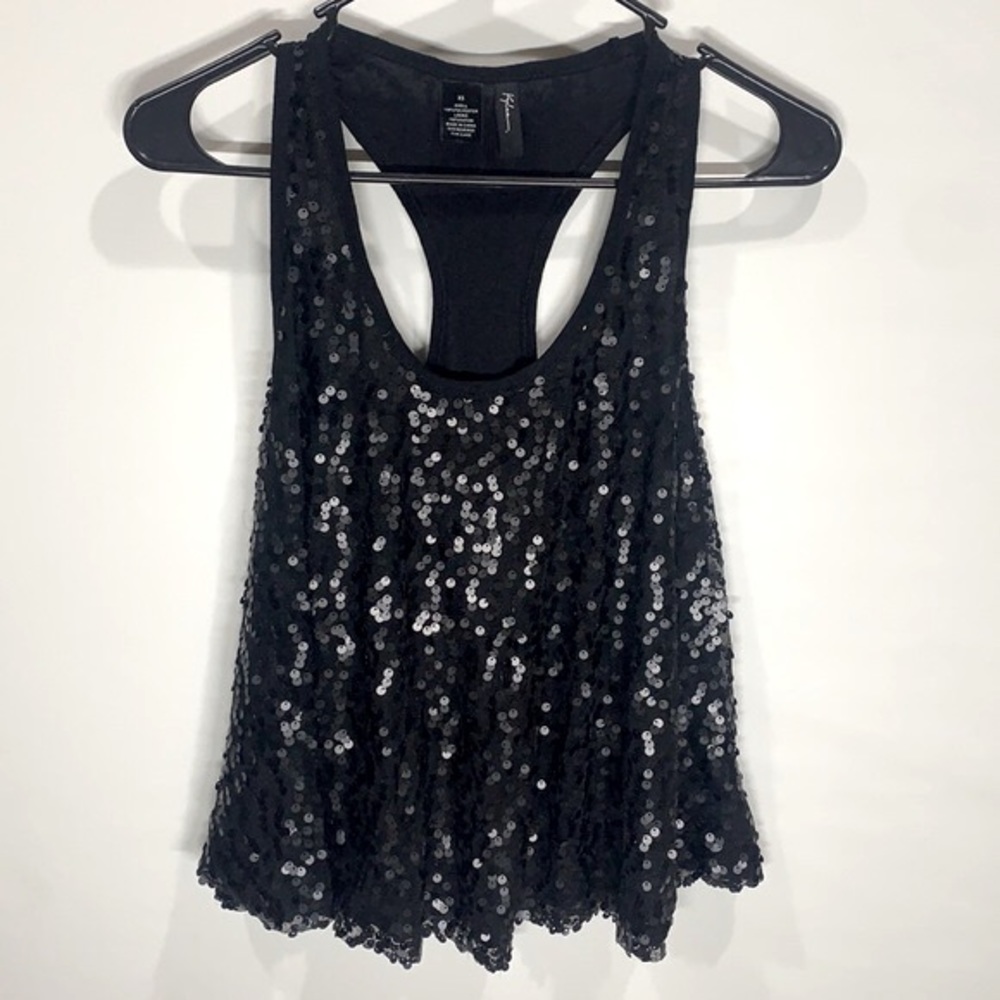Kylee women's sequin razorback tank top